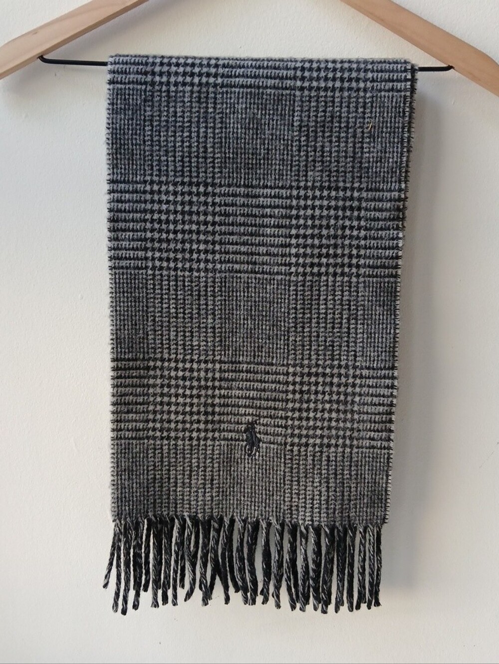 Polo Ralph Lauren Lambswool Glen Plaid Scarf - Picture 2 of 7